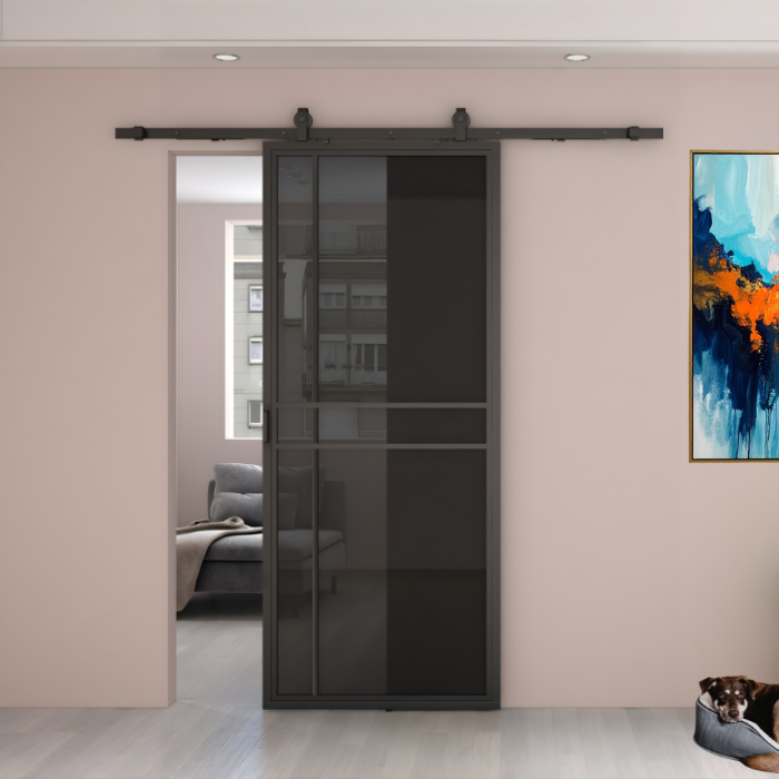 STALEN SCHUIFDEUR ROOKGLAS | PRESTIGE