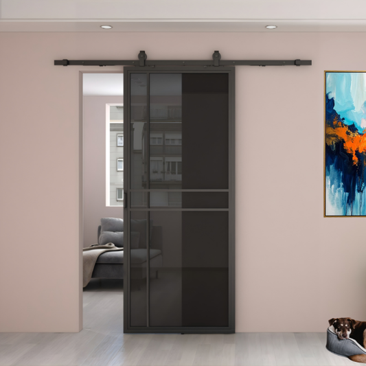 STALEN SCHUIFDEUR ROOKGLAS | PRESTIGE