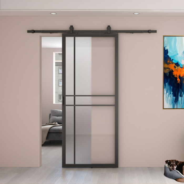 STALEN SCHUIFDEUR MELKGLAS | PRESTIGE