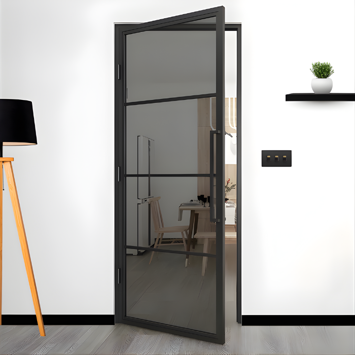 STALEN SCHARNIERDEUR ROOKGLAS | 4-VAKS